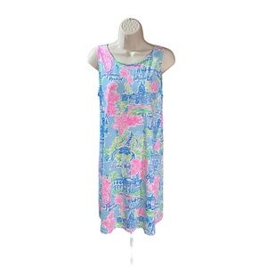 Lilly Pulitzer Kristen Lilly Loves Washington DC dress sleeveless swing medium